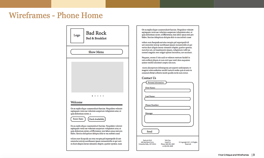 mobile wireframe