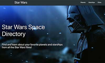 star wars vuejs app