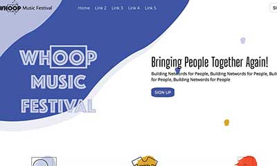 whoop music festival website