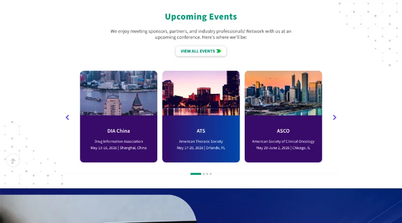 screenshot of clinical endpoint experts website